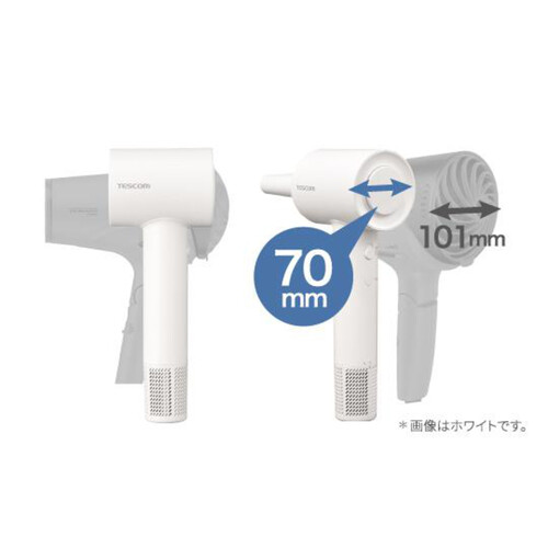 テスコム マイナスイオン ヘアードライヤー ホワイト TD760AーW
