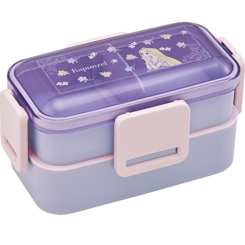 スケーター ラプンツェルフラワー 抗菌2段ふわっと弁当箱 1個 Green