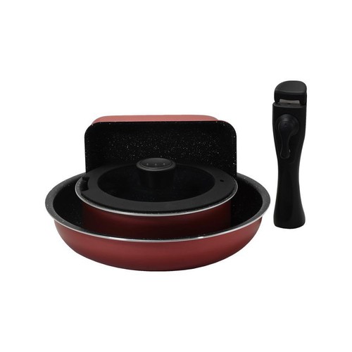 IH対応マーブルコートクックウェア5点セット フライパン・鍋セット