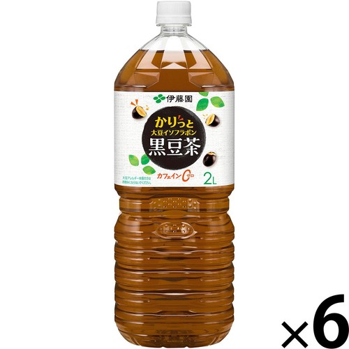 伊藤園 かりっとおいしく大豆イソフラボン 黒豆茶 1ケース 2L x 6本