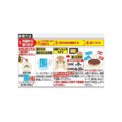 日清食品 完全メシ ぶたいか玉お好み焼【冷凍】 296g