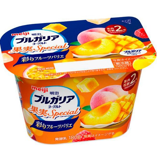明治 ブルガリアヨーグルト 果実Special 彩りフルーツバリエ 180g