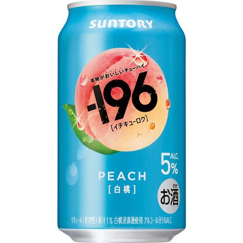 5%】 サントリー -196 白桃 350ml Green Beans | グリーンビーンズ by AEON