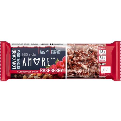 AMORE 有機ナッツバー(ラズベリー) 40g