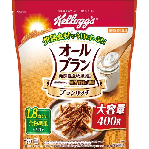 日本ケロッグ オールブランブランリッチ大容量 400g Green Beans