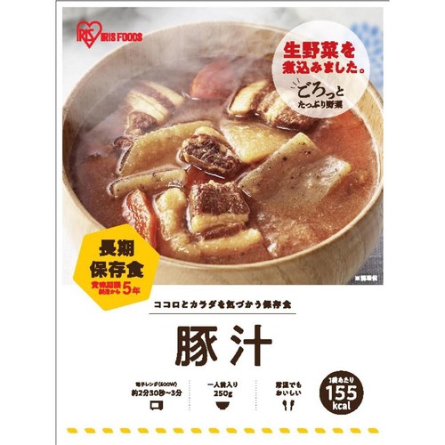 アイリスフーズ 保存食 豚汁 一人前 250g