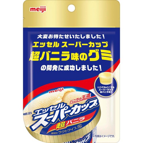 明治 エッセル スーパーカップ 超バニラ味のグミ 40g