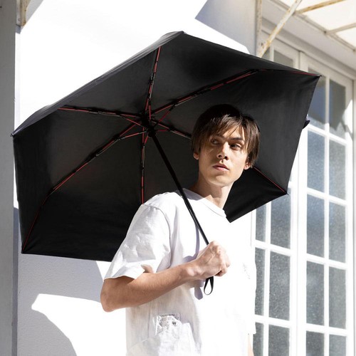 NATURAL BASIC UVカラーグラス 自動開閉 晴雨兼用折りたたみ傘 60cm ネイビー
