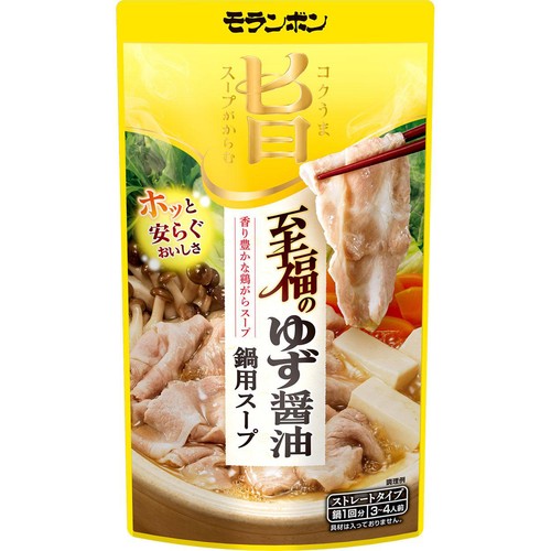 モランボン コク旨スープがからむ 至福のゆず醤油鍋用スープ 750g