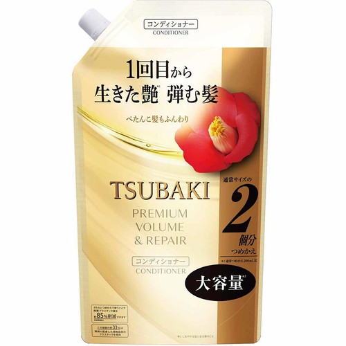 ファイントゥディ ツバキ プレミアムボリューム&リペア コンディショナー つめかえ用2個分 600mL