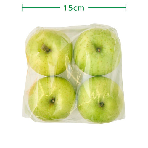 青森県産 葛西さんの王林りんご 4個 小さめ 700g Green Beans