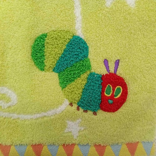 林 はらぺこあおむしハロー フェイスタオル グリーン 約34 x 80cm