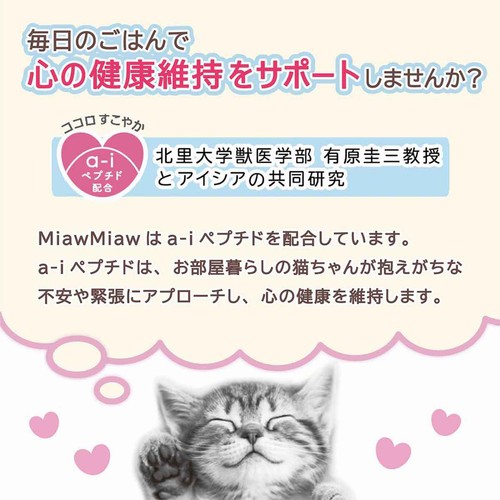【ペット用】 アイシア MiawMiaw ジューシー ごちそうたい 60g
