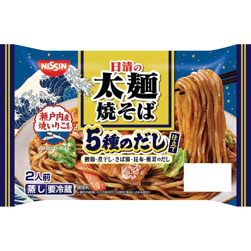 日清食品 日清の太麺焼そば 5種のだし仕立て 2人前