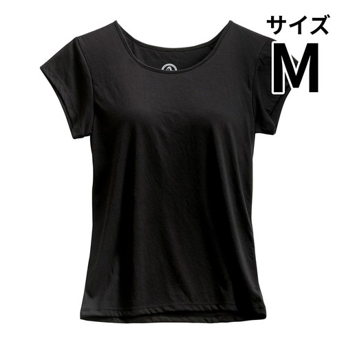ドウシシャ ゴリラの鎧 半袖Tシャツ(カップ付き) レディース Mサイズ ブラック GRWSTLMBK