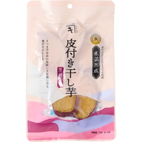 いも家Kaneki 氷温熟成皮付き干し芋 茨城県産さつまいも 平切り 100g