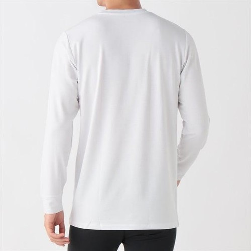 PEACE FIT(ピースフィット)WARM 厚地長袖クルーネックシャツ 紳士 シロ XL トップバリュ