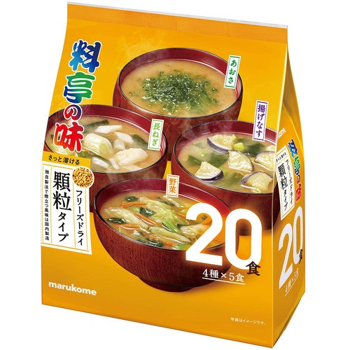 マルコメ 料亭の味 フリーズドライ顆粒タイプ 大容量 20食