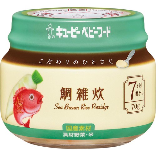 キユーピー こだわりのひとさじ 鯛雑炊 7ヵ月頃から 70g