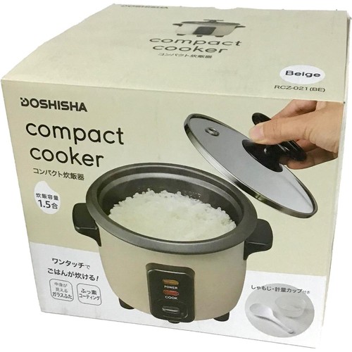ドウシシャ コンパクト炊飯器 ベージュ RCZ-021(BE) Green Beans