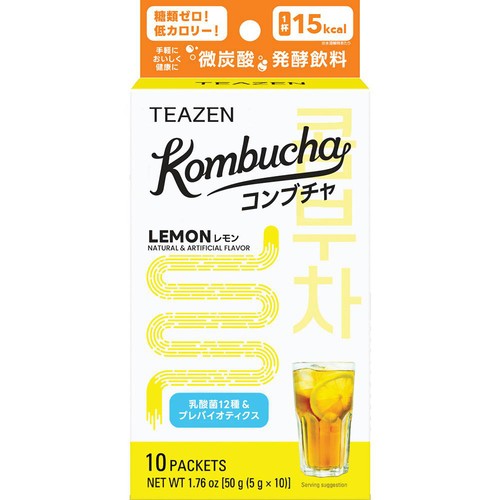 TEAZEN コンブチャ レモン 10本入 Green Beans | グリーンビーンズ by AEON