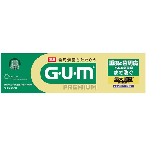 サンスター ガム・プレミアム デンタルペースト ナチュラルハーブミント 85g