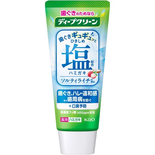 花王 ディープクリーン ひきしめ塩配合ハミガキ ソルティライチの香味 95g