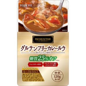 ハチ食品 プレミアムタイム グルテンフリーカレールウ 中辛 120g 6人前