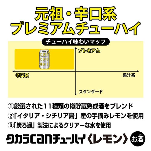 宝 タカラcanチューハイ レモン 350ml