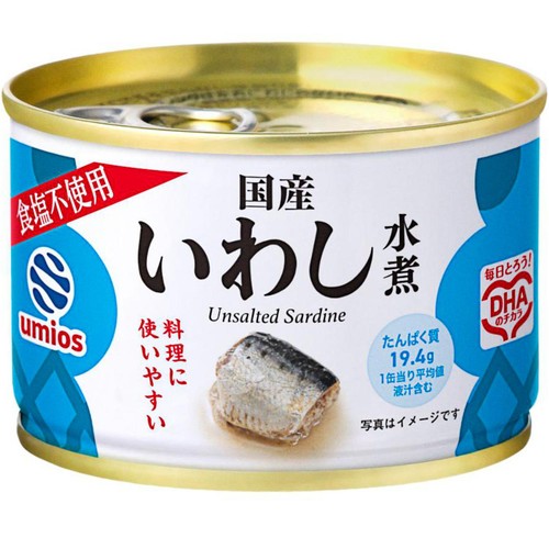 Umios いわし水煮 食塩不使用 150g
