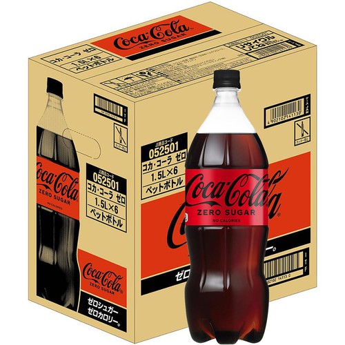 たーぼーコカコーラケース6個 コカ・コーラ ゼロシュガー 1ケース 1500ml x 6本 Green Beans