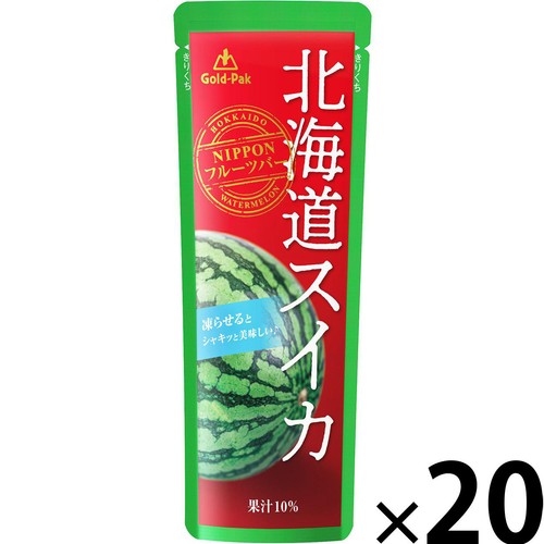ゴールドパック 北海道スイカ 1ケース 80g x 20本