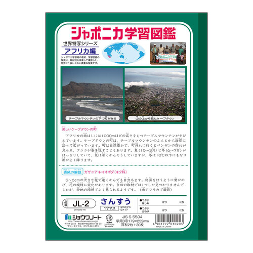 ショウワノート ジャポニカ学習帳 算数17マス B5判 30枚
