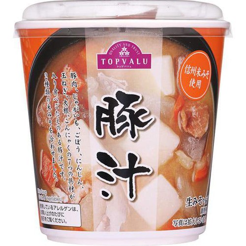 カップみそ汁豚汁 98g トップバリュ
