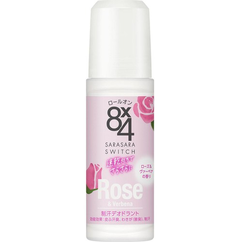 花王 8 x 4 ロールオン ローズ&ヴァーベナの香り 45ml