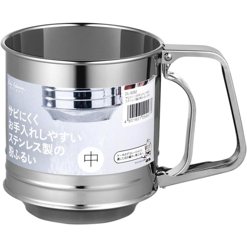 貝印 Kai Hause SELECT さびにくくお手入れしやすいステンレス製の粉ふるい 中 1個