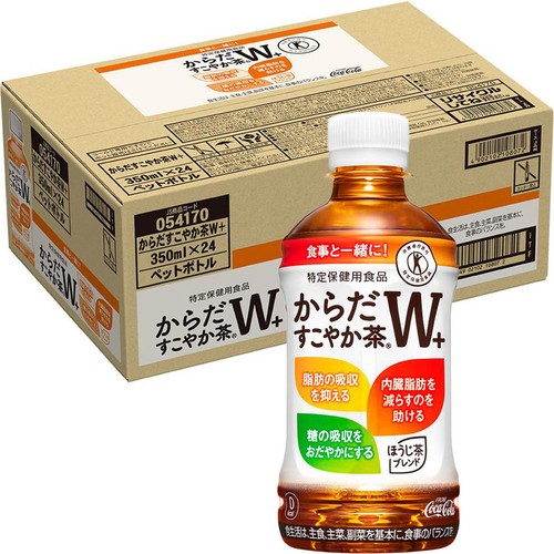 コカ・コーラ からだすこやか茶W+ 1ケース 350ml x 24本