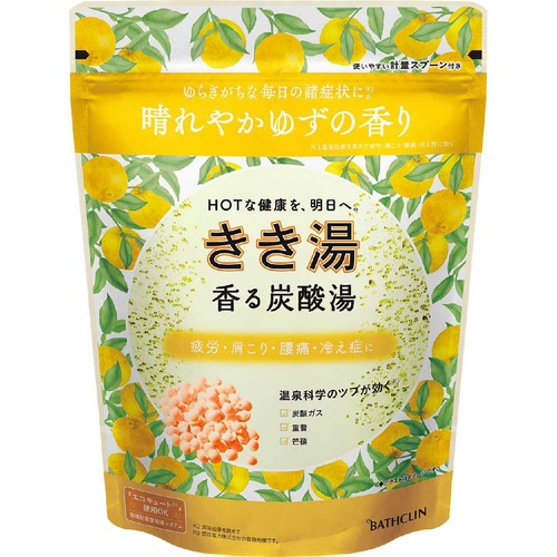 バスクリン きき湯 香る炭酸湯 ゆずの香り 360g