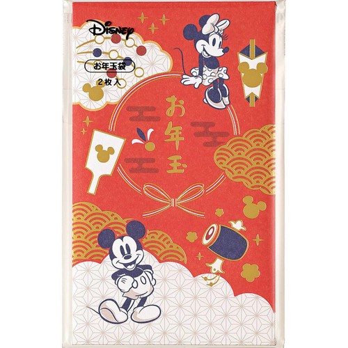 ディズニーお年玉 ぽち袋1 赤 2枚入 Green Beans | グリーンビーンズ