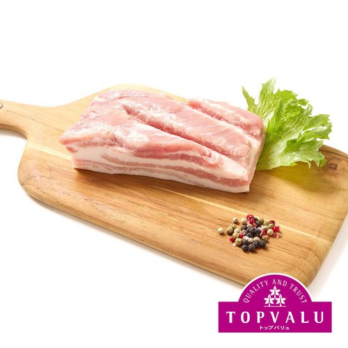 【冷蔵】うまみ和豚 国産豚肉ばらかたまり 210g-390g トップバリュ