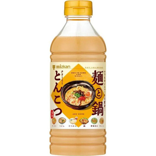 ミツカン  麺と鍋 クリーミーとんこつ 500ml