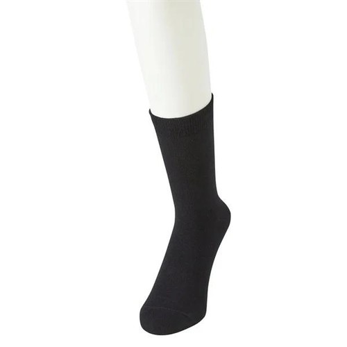 PEACE FIT(ピースフィット) COOL 平無地ハーフ丈ソックス 2足組 紳士 クロ 27ー29cm トップバリュ