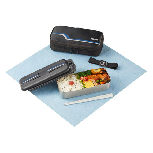 サーモス フレッシュランチボックス 700ml ラインブラック DSD704 LBK