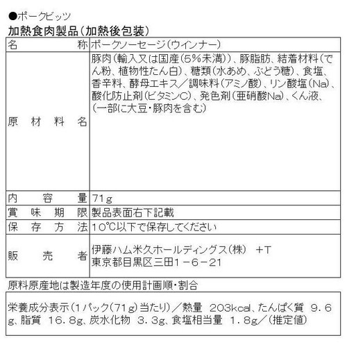 伊藤ハム お楽しみ袋 1袋