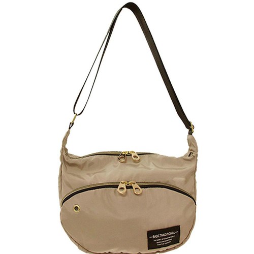 PolkaPolka 半月ミニショルダーバッグ 高密度ポリ ベージュ Green