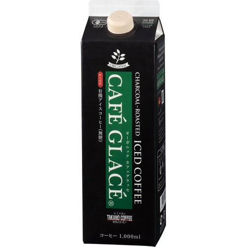 タカノコーヒー オーガニック カフェグラッセ 無糖 1000ml