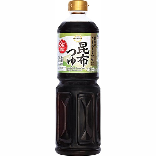 昆布つゆ 1000ml トップバリュベストプライス