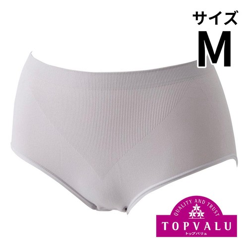 婦人 お尻立体編みショーツ M ウスグレー トップバリュ