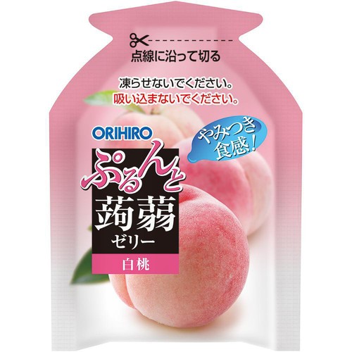 りんのおかん① オリヒロ ぷるんと蒟蒻ゼリー りんご+さくらんぼ+白桃 24個 Green
