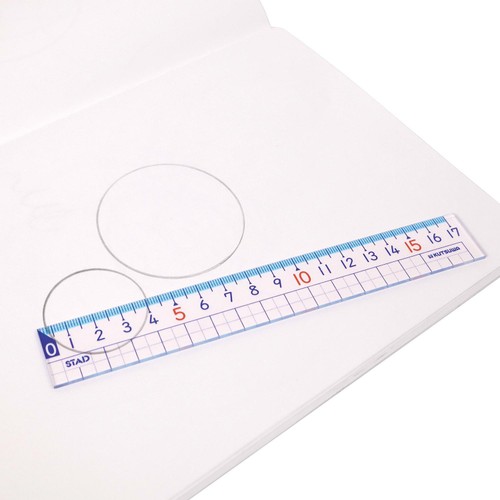 クツワ 算数定規 17cm